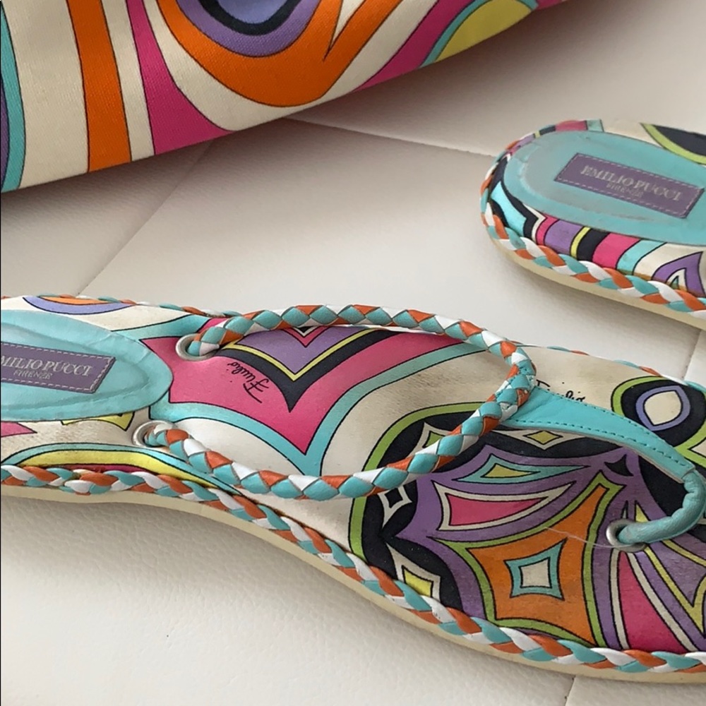 Emilio Pucci Flip Flops